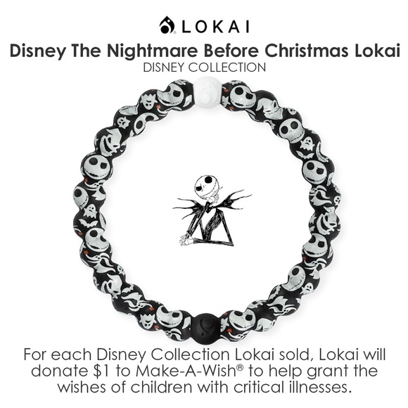 LOKAI Disney The Nightmare Before Christmas Lokai Bracelet - Picture 1 of 12